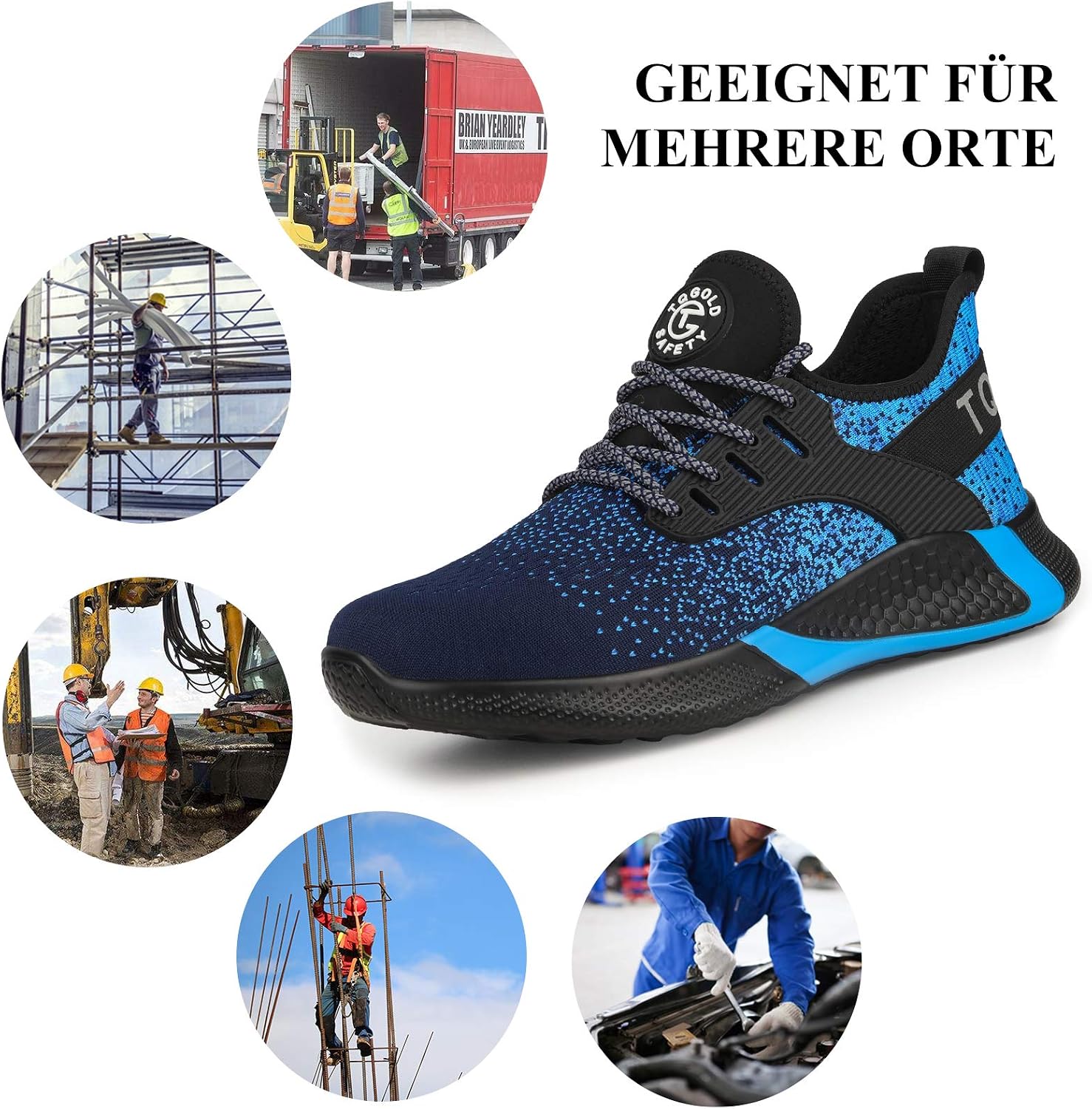 Thumbnail 6 de AONETIGER Sicherheitsschuhe Stahlkappe 15.000N