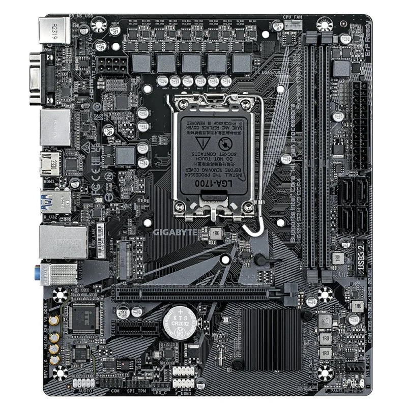 Detalle de Gigabyte H610M S2H V3 DDR4 placa base