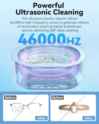 Thumbnail 2 de JeaTone Ultrasonic Jewellery Cleaner Machine, 600ML: Deep Clean in Minutes