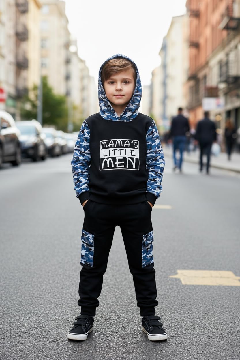 Detalle de Hovershoes Boys Tracksuit Toddler Camouflage Hoodie & Jogger Set