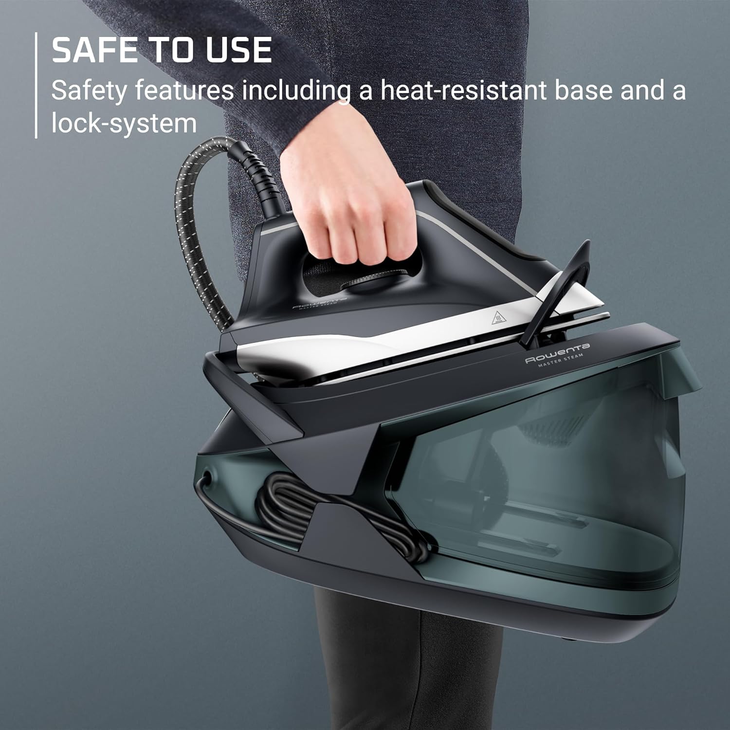Detalle 2 de Rowenta VR8338U1 Master Steam Station Iron, 1.7 L Tank, 400 Microsteam Holes