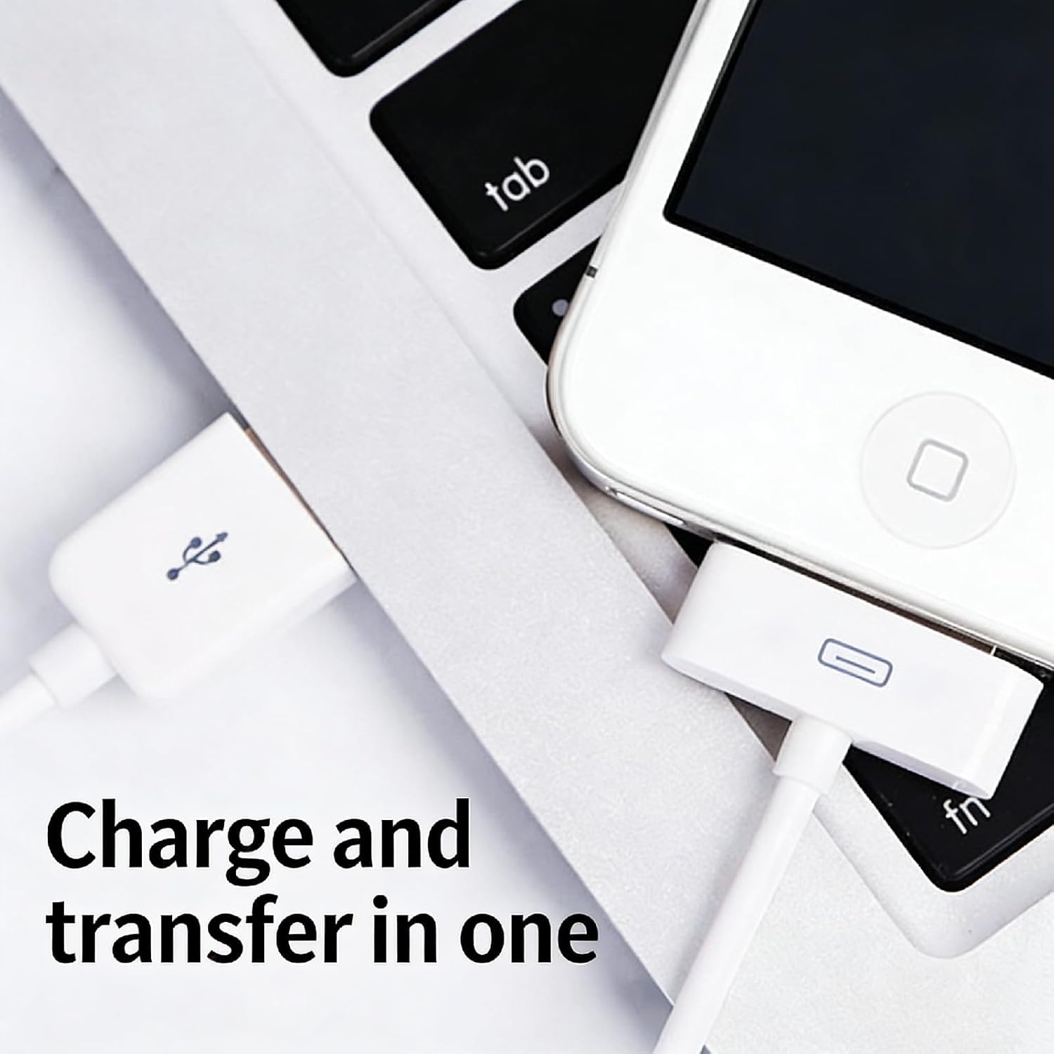 Thumbnail 5 de YANAJIAJIA 30‑Pin USB Sync & Charging Lead (1 Pack) – Compatible with iPhone 4/4S, iPad 1–3, iPod Nano/Touch