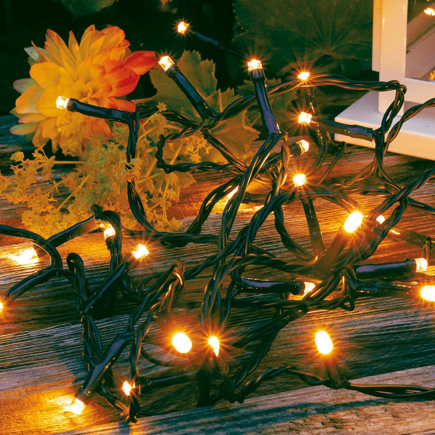 Thumbnail 6 de Hellum Catena di Luci Esterno con Timer 11,9 m | 120 LED LED Bianco Caldo