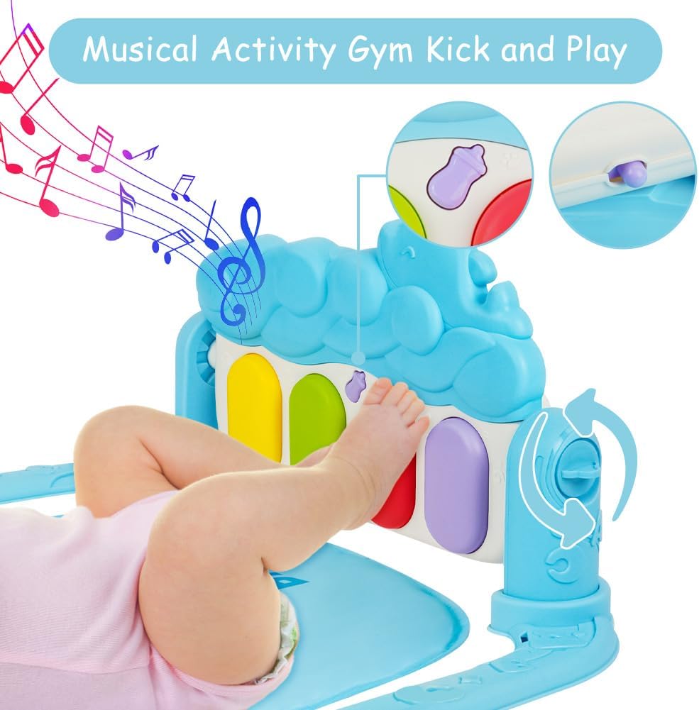 Thumbnail 4 de AOMIG Baby Play Mat: Piano Gym with Lights and 5 Detachable Toys