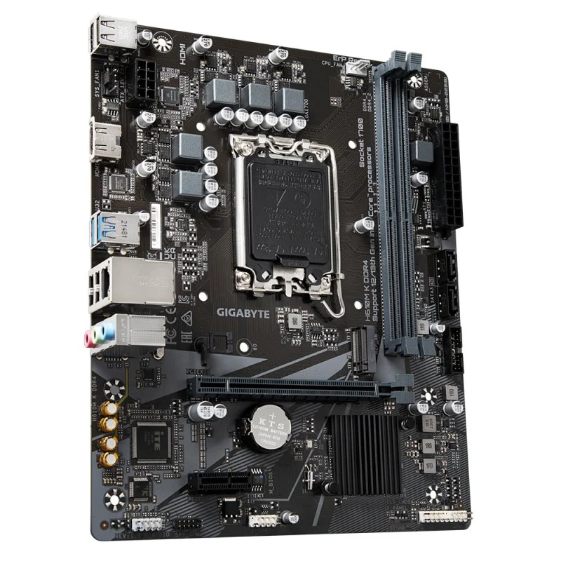 Detalle 2 de Gigabyte H610M K DDR4 placa base 2 DIMM