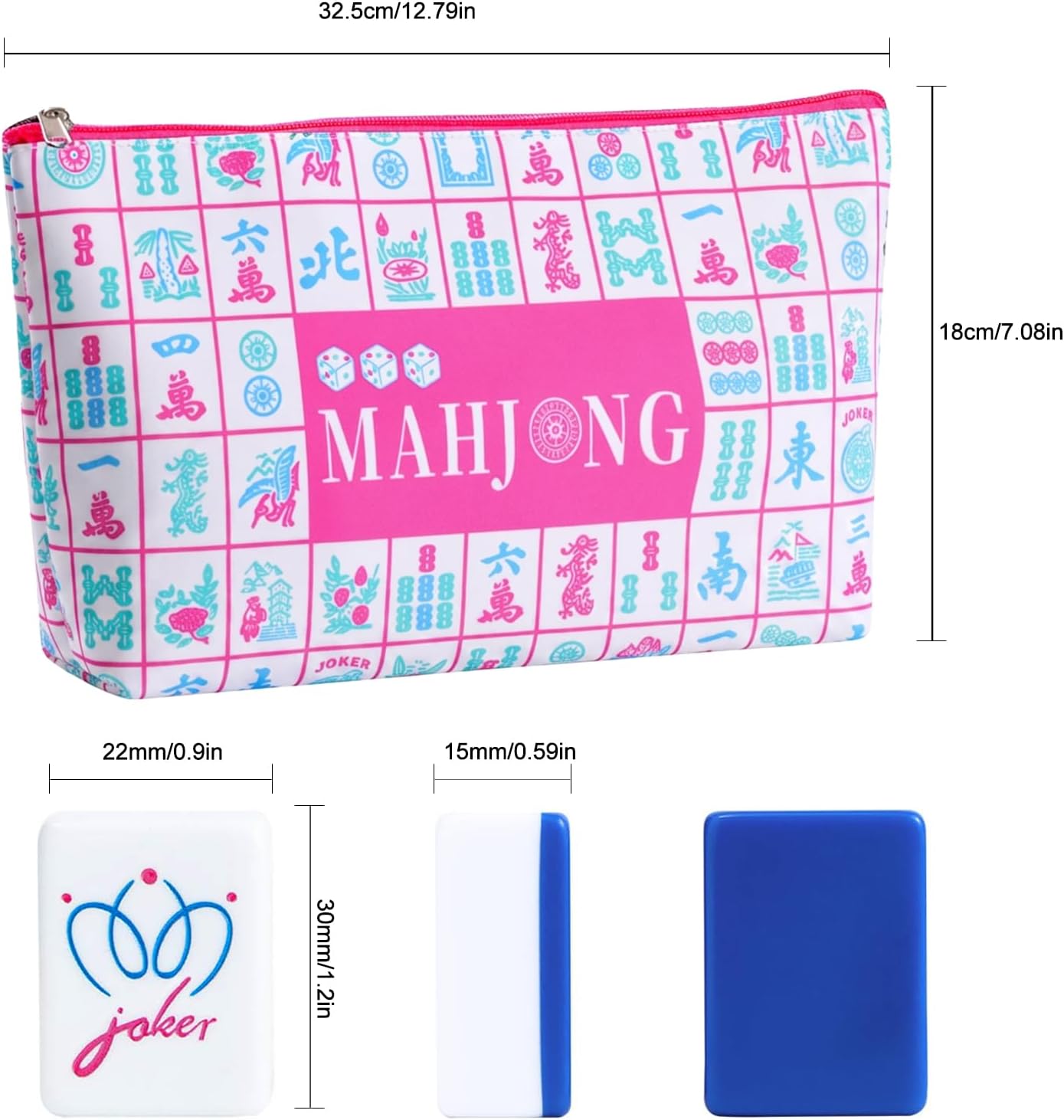 Detalle de My Mahjong Trove American Mahjong Set, 1.2-Inch Tiles