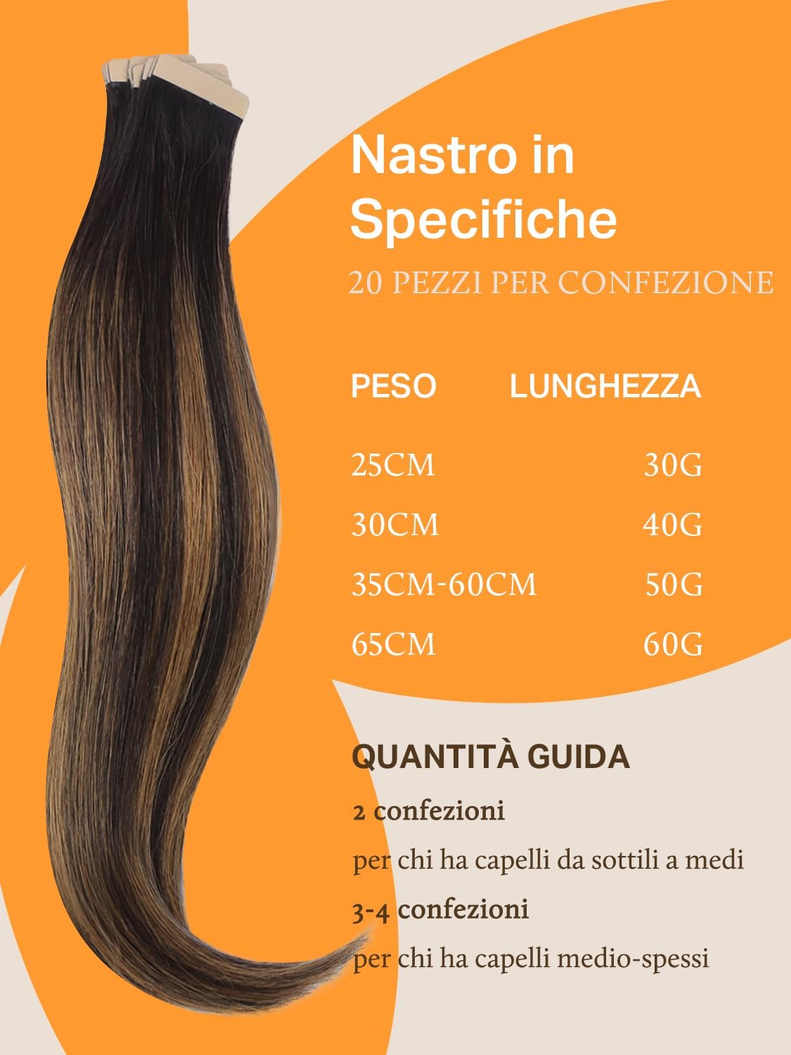 Detalle 2 de DOORES Remi Extension Capelli Balayage 35cm