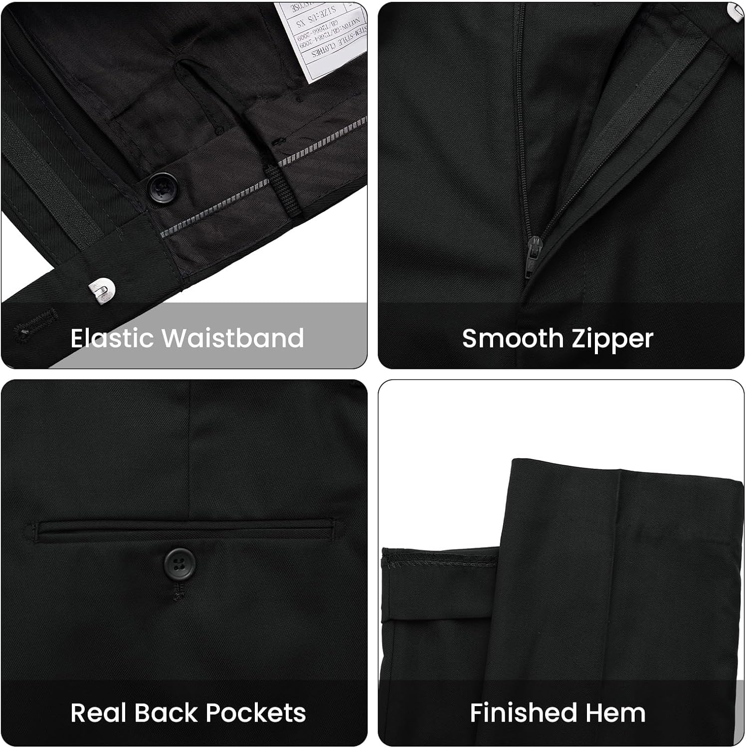 Thumbnail 6 de MAGE MALE Men's 3-Piece Slim Fit Suit, 2-Button Jacket