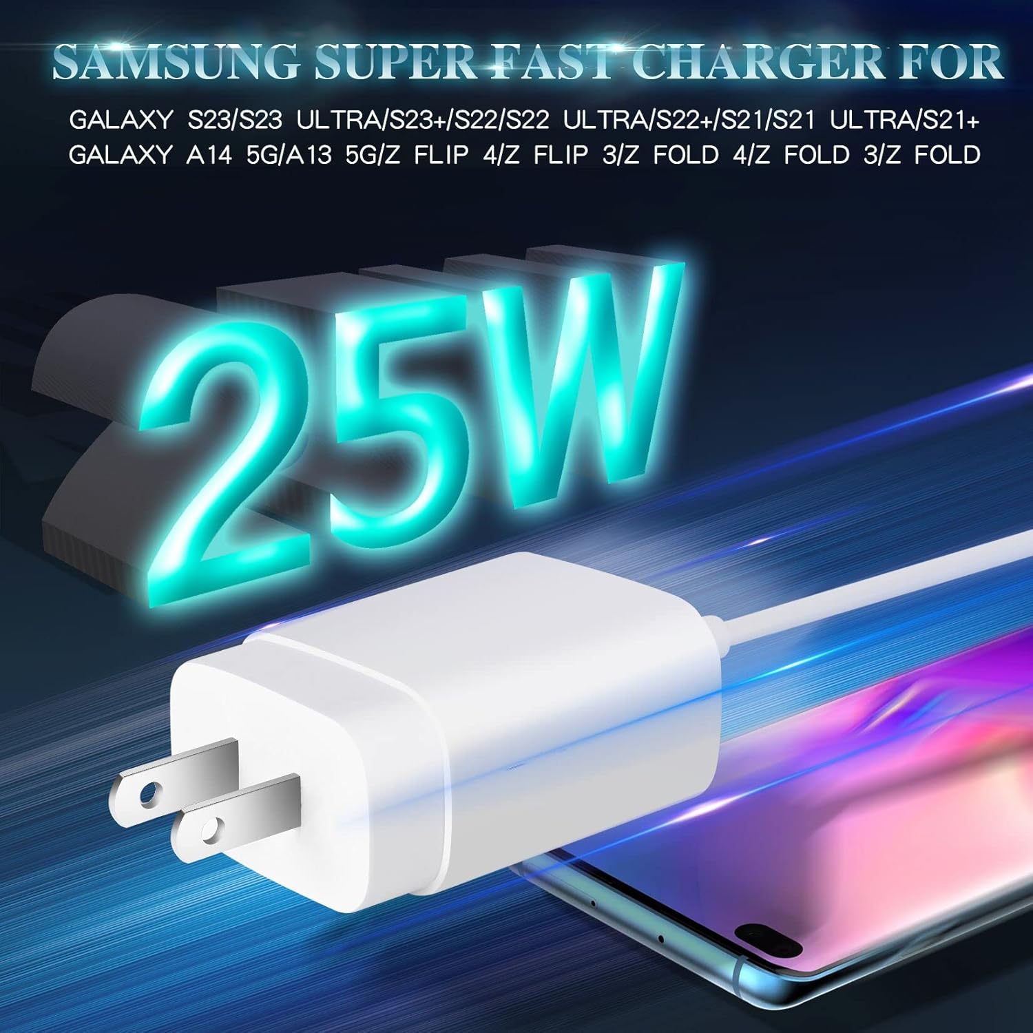 Thumbnail 1 de Samsung Super Fast Charger 25W USB-C Wall Charger