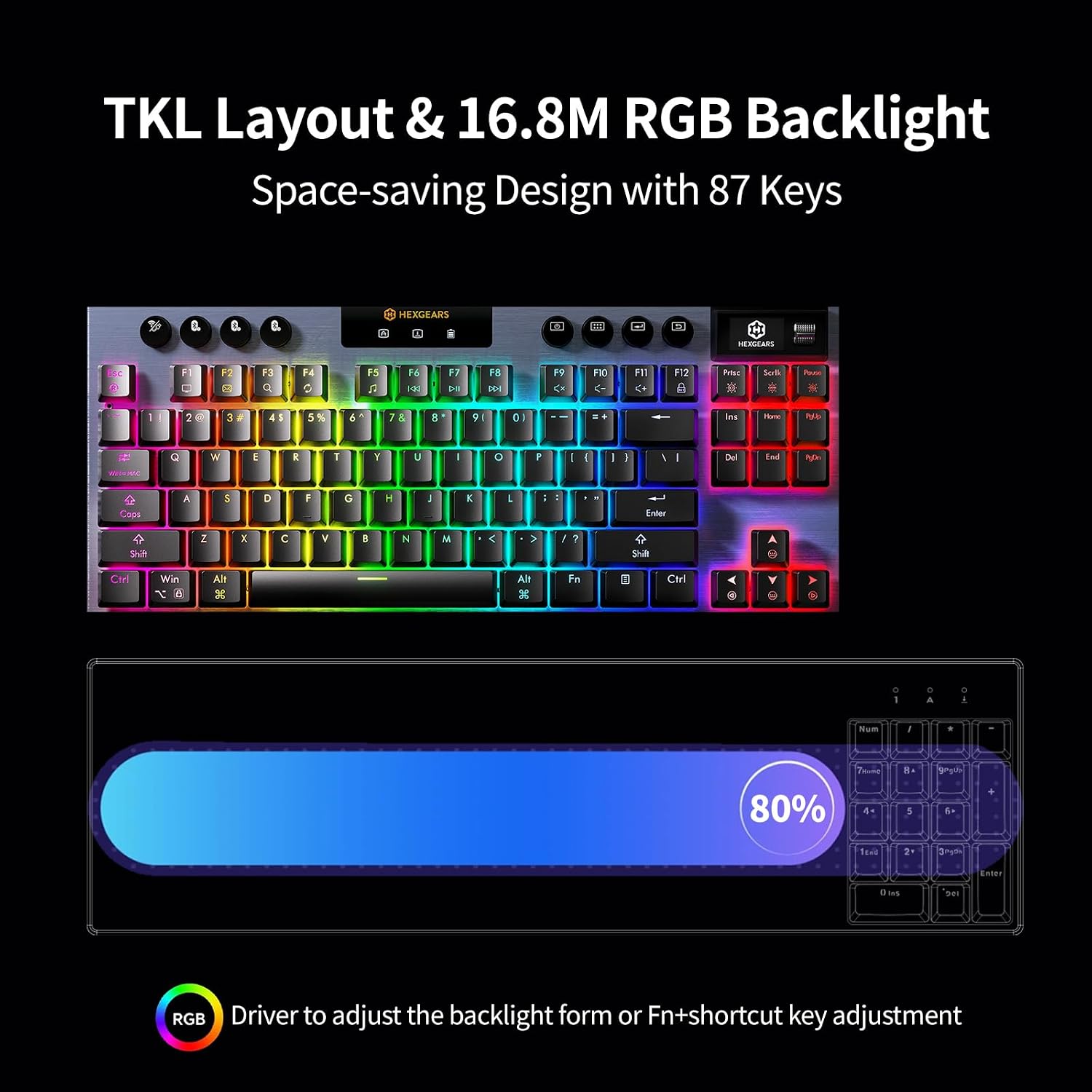 Detalle de Hexgears Low-Profile Mechanical Keyboard A3