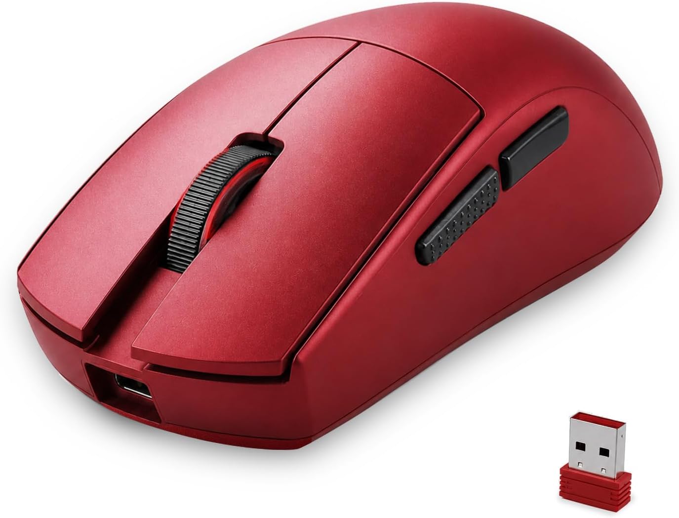 Detalle de RED SAMURAI RED-WGMMS02-BK ゲーミングマウス 51g・PAW3395・3モード接続