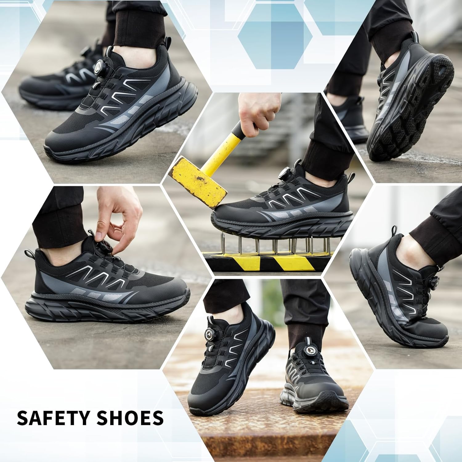 Thumbnail 1 de SOMIYAMI Safety Trainers with Steel Toe Cap – Lightweight, Breathable Work Shoes