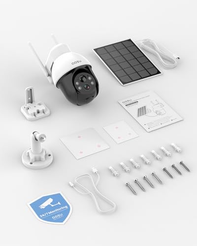 Thumbnail 8 de aosu 3K Caméra Surveillance WiFi Extérieure sans Fil – 5MP et énergie solaire