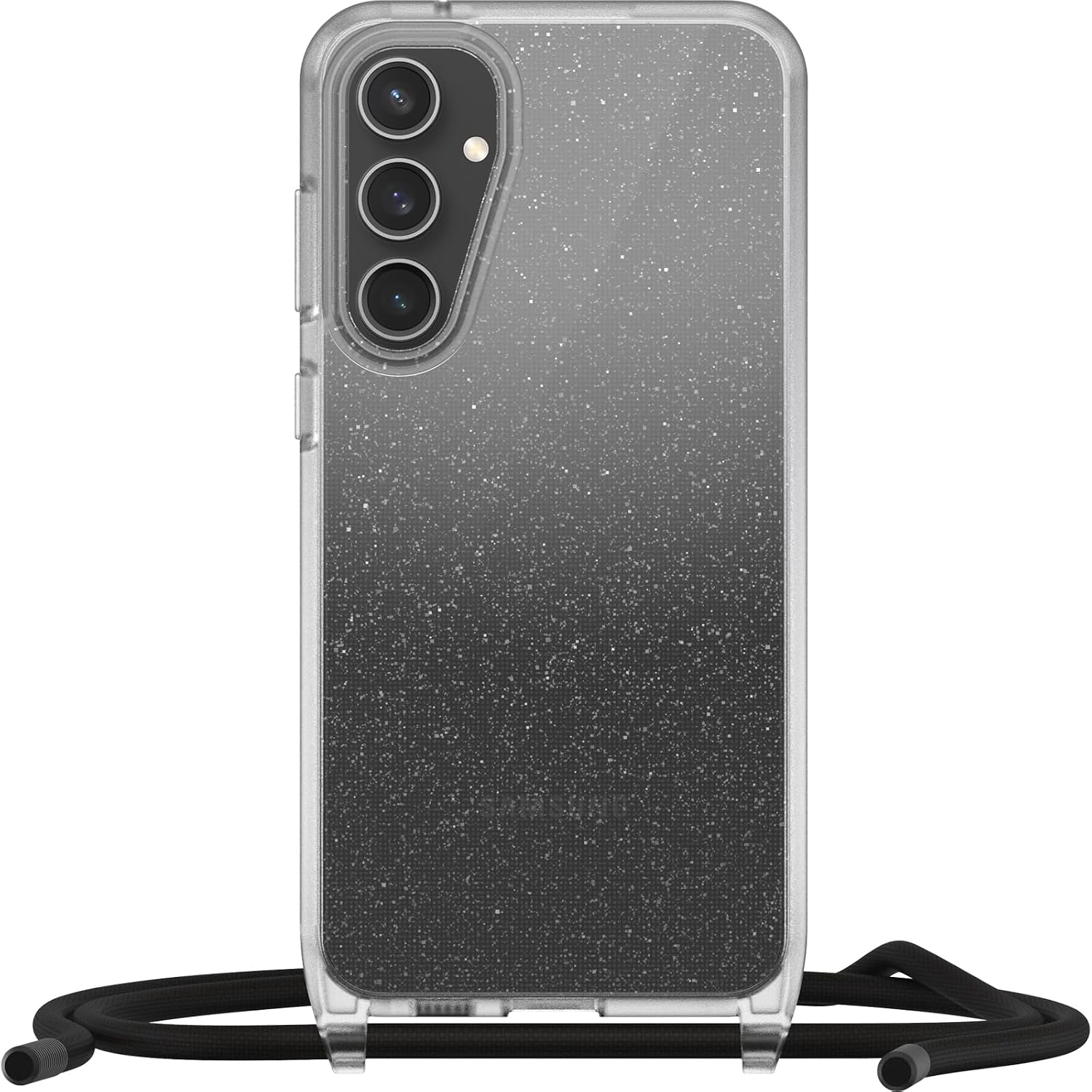 Detalle 2 de OtterBox React Necklace Case for Samsung Galaxy S23 FE (Stardust - Clear) with adjustable detachable strap