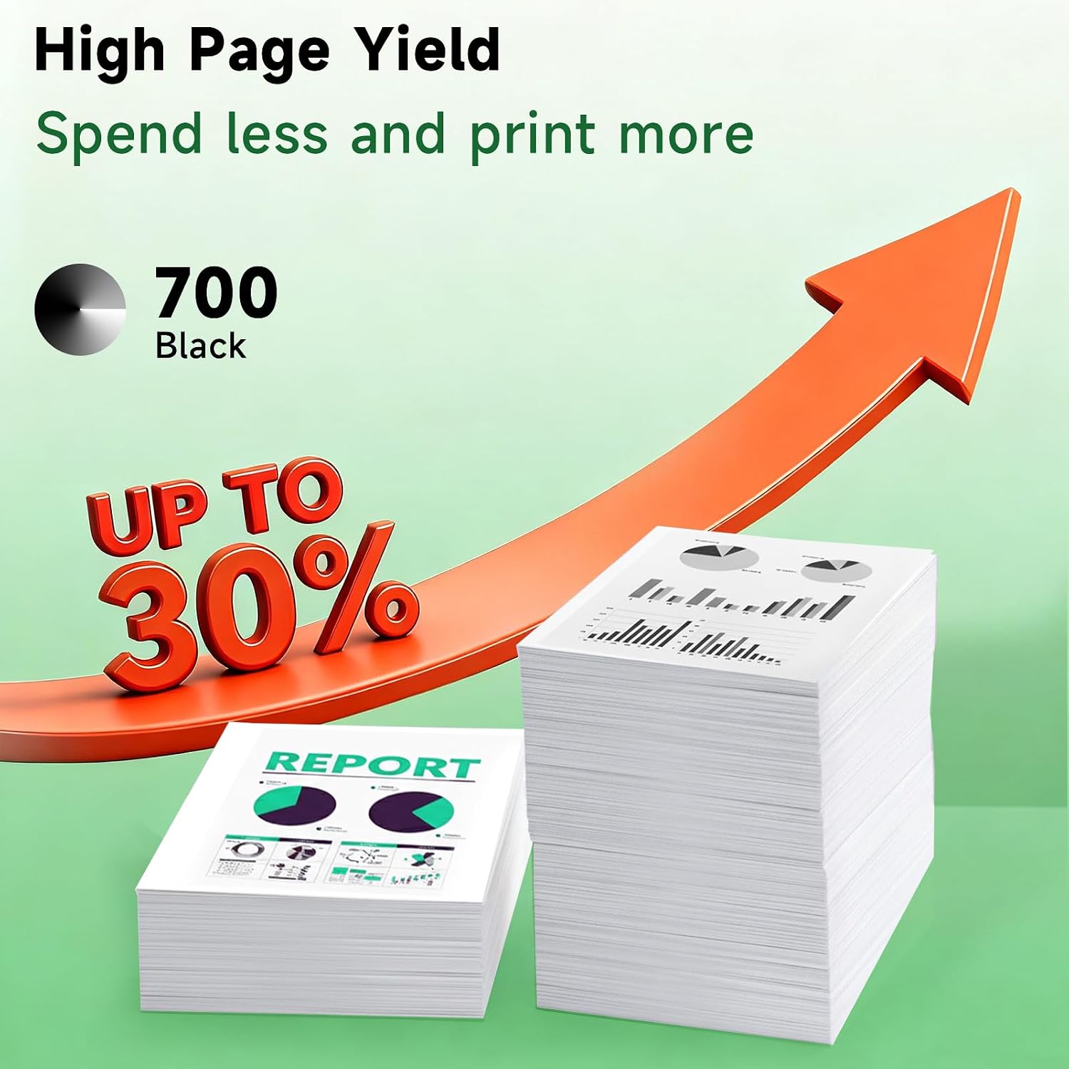 Detalle de 62XL Black High Yield Ink Cartridge Replacement for HP – Broad Compatibility & Solid Value