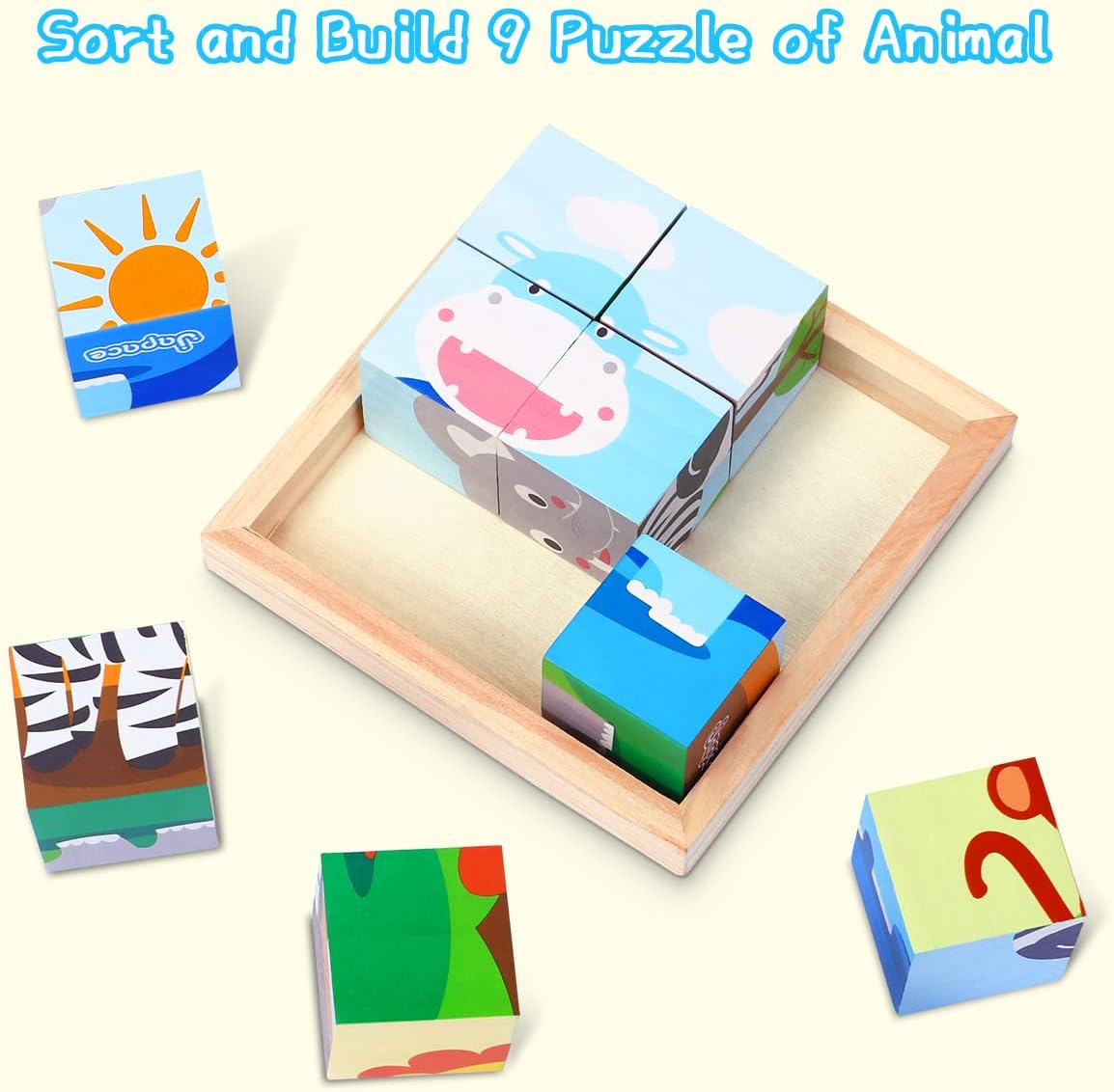 Thumbnail 5 de Japace 6-in-1 Wooden Toddler Puzzles