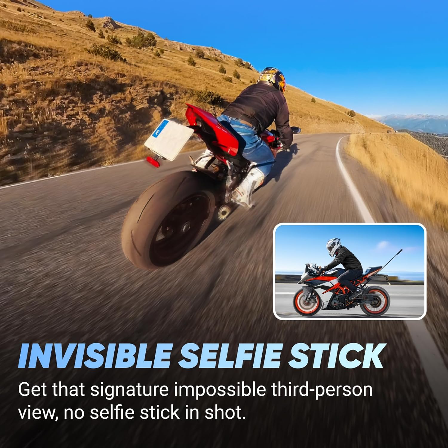 Thumbnail 4 de Insta360 X4 Motorcycle Bundle – 8K waterproof 360 action camera with 4K wide-angle, AI editing and stabilisation