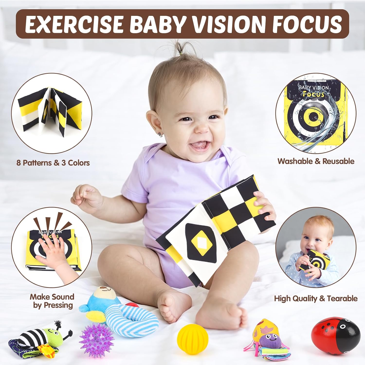 Thumbnail 2 de Joyreal 15 Pcs Sensory Toys for Babies 0-12 Months