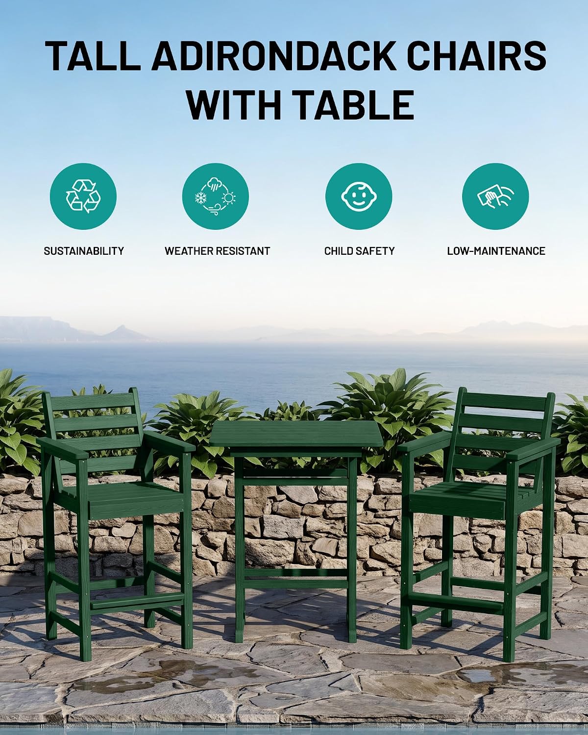 Detalle 2 de PLUUV Adirondack Chairs Set of 2