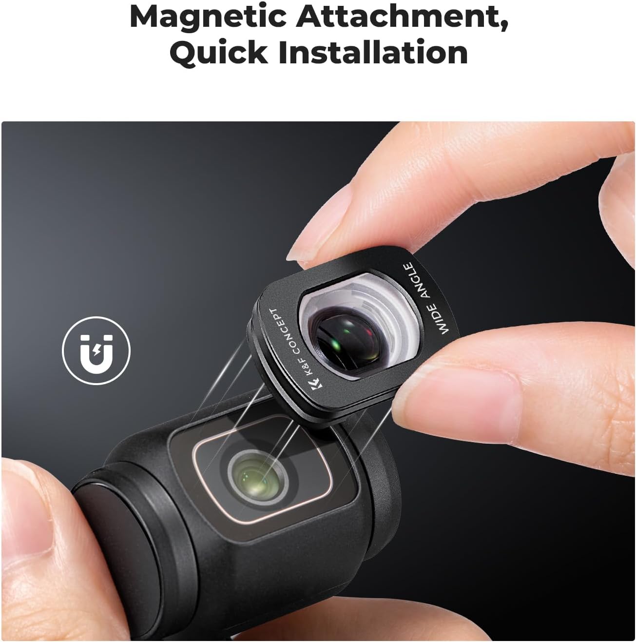 Thumbnail 1 de K&F CONCEPT Filtre ND2-32 ND32-512 Grand Angle CPL pour Osmo Pocket 3 — kit léger et polyvalent