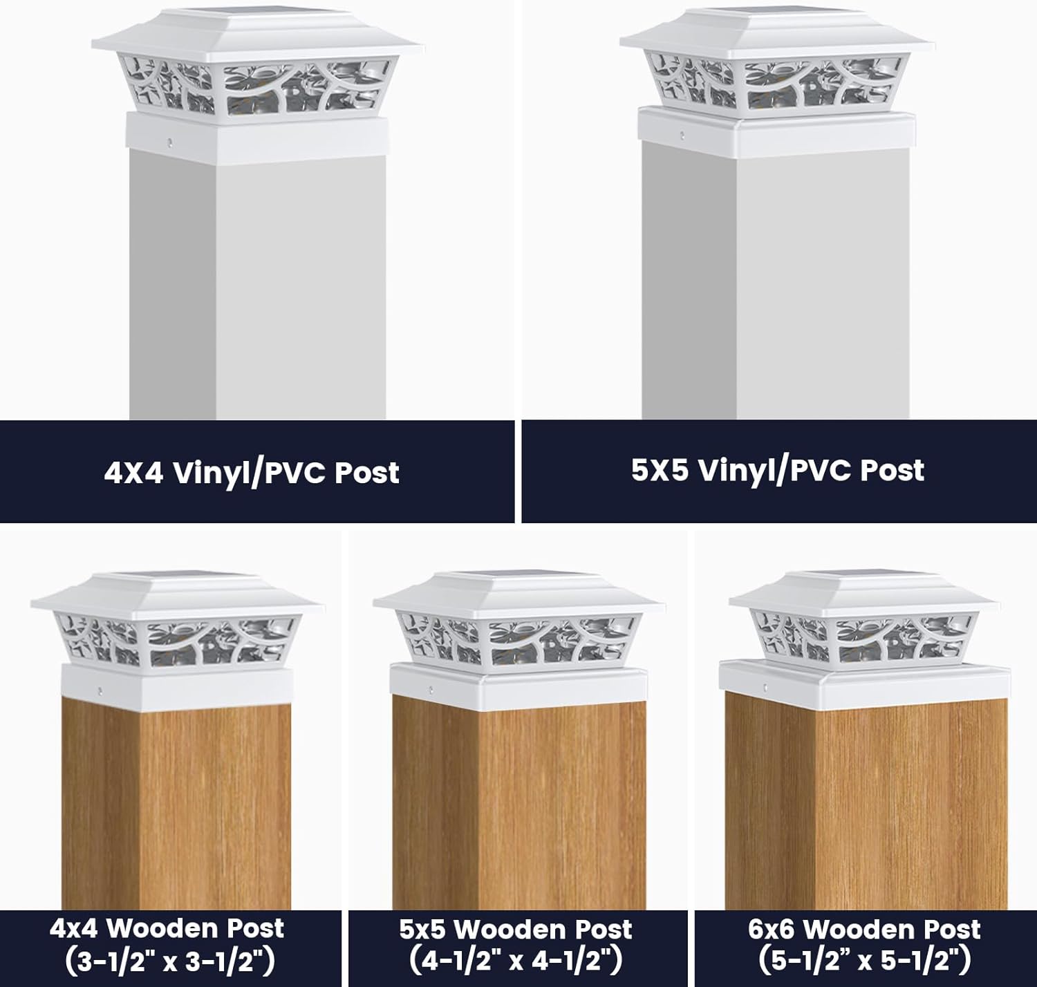 Detalle de Siedinlar Solar Post Cap Lights Outdoor