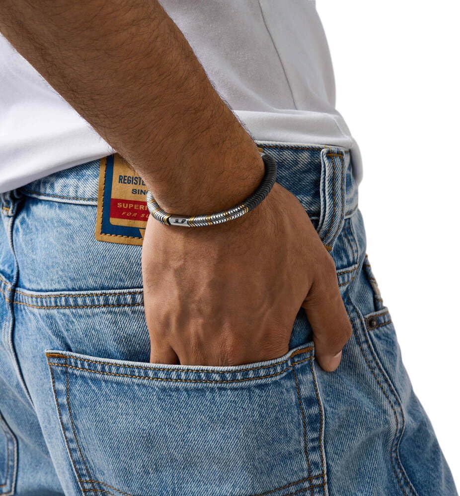 Detalle 2 de Diesel Bracciale da uomo con perline