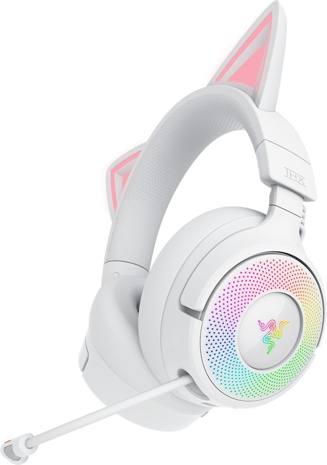 Detalle de Razer Kraken Kitty V3 Pro – Kabelloses RGB-Kitty-Headset für Gaming mit THX Spatial Audio