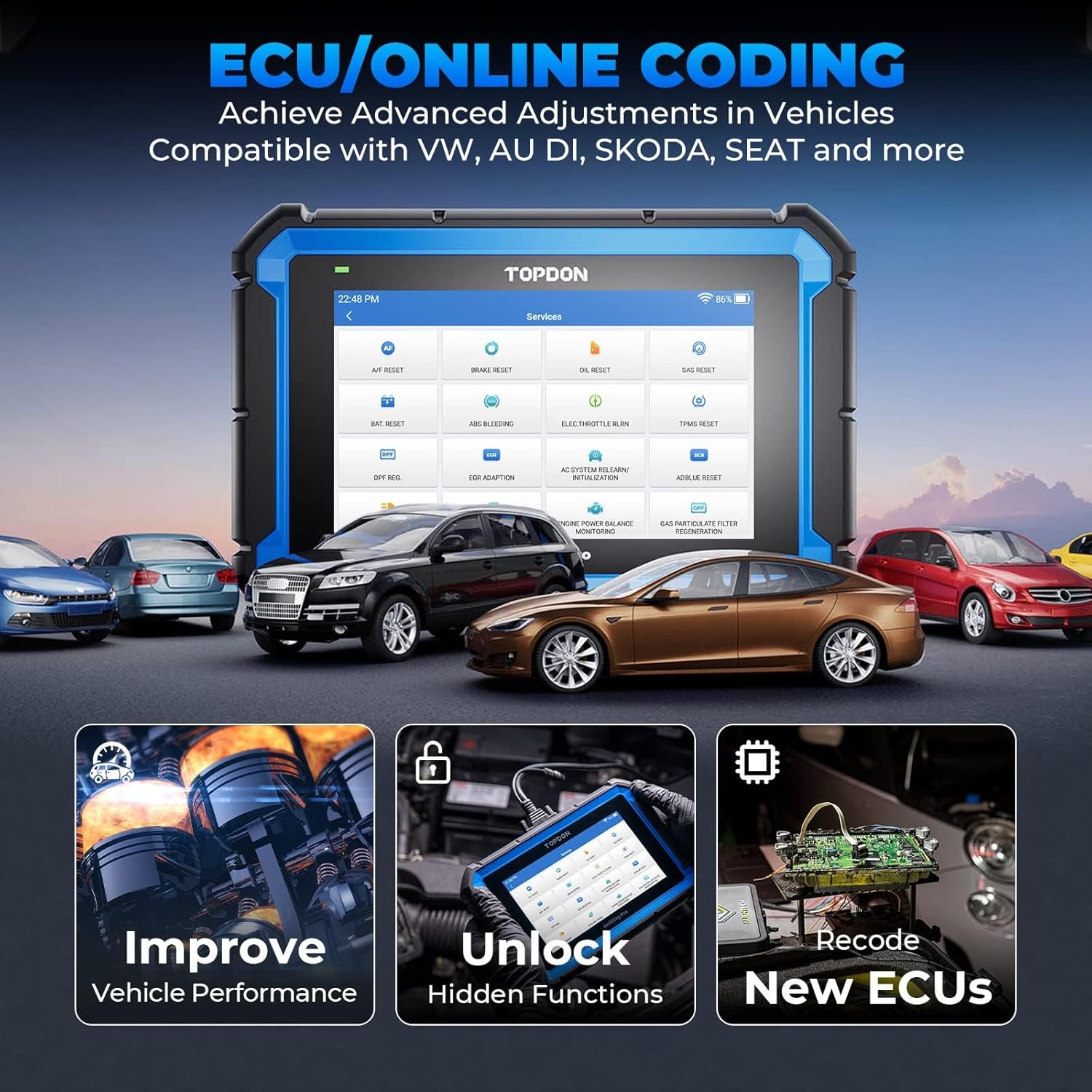 Thumbnail 3 de TOPDON ArtiDiag Pro bi-directional car diagnostic tool (ECU coding & OE-level system diagnosis)