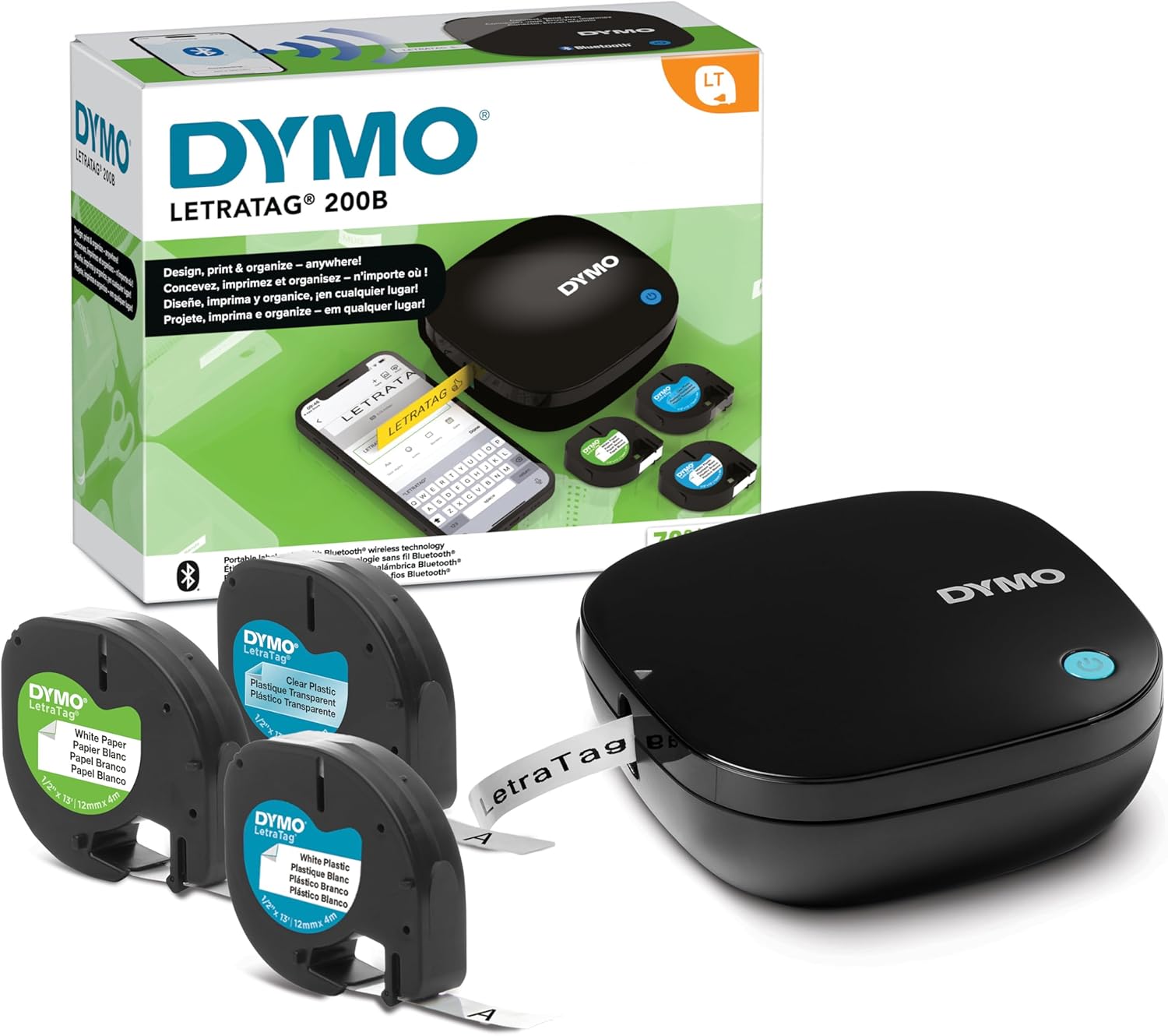 DYMO LetraTag 200B étiqueteuse Bluetooth 3 rubans 🖨️