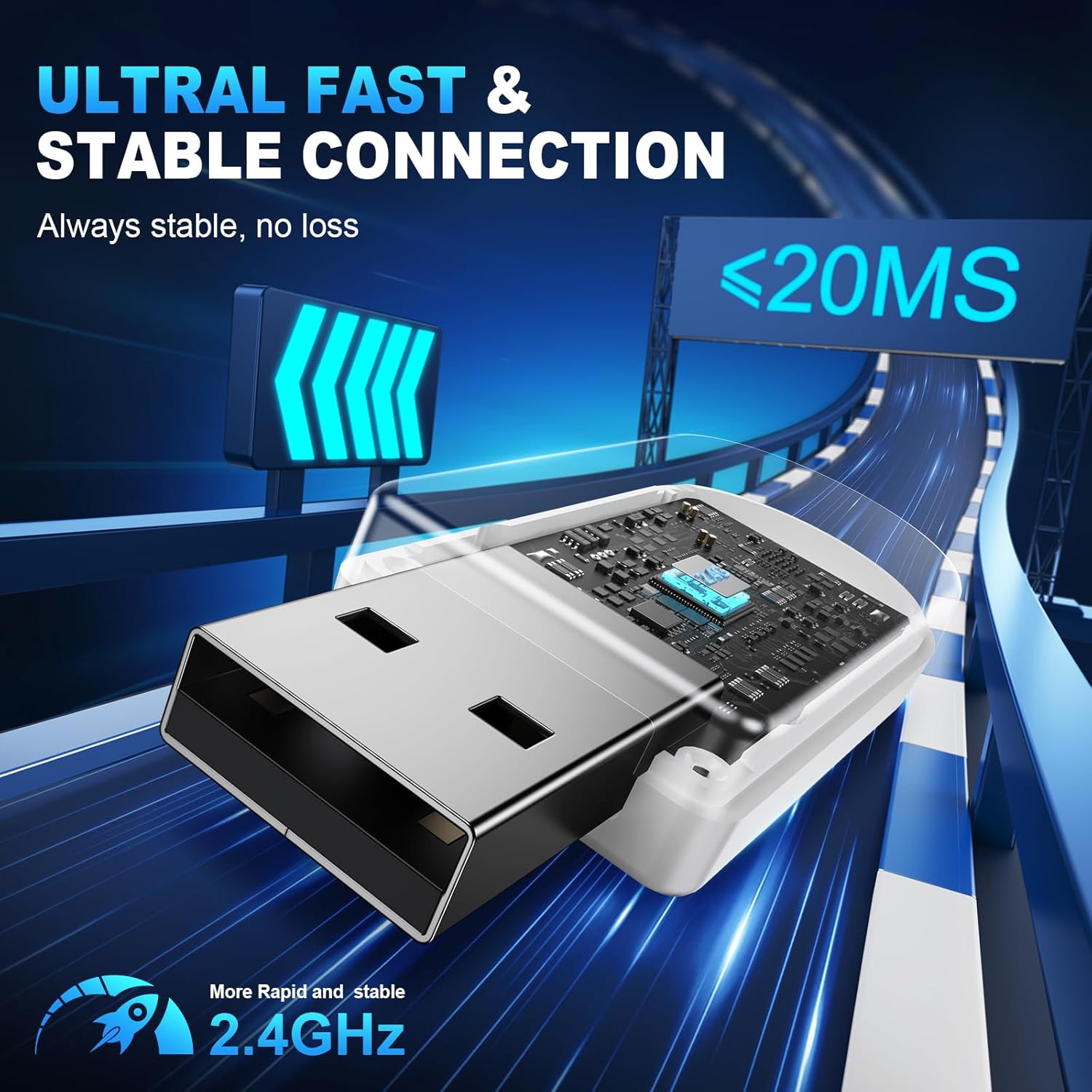 Thumbnail 2 de SKAPENDY Wireless Gaming Headset (2.4GHz + Bluetooth) for PC, PS5, PS4, Switch, Mac