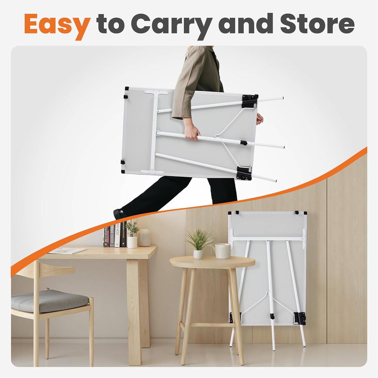 Detalle 1 de Sweetcrispy GCB-SW 36 x 24-Inch Magnetic Whiteboard with Adjustable Easel Stand