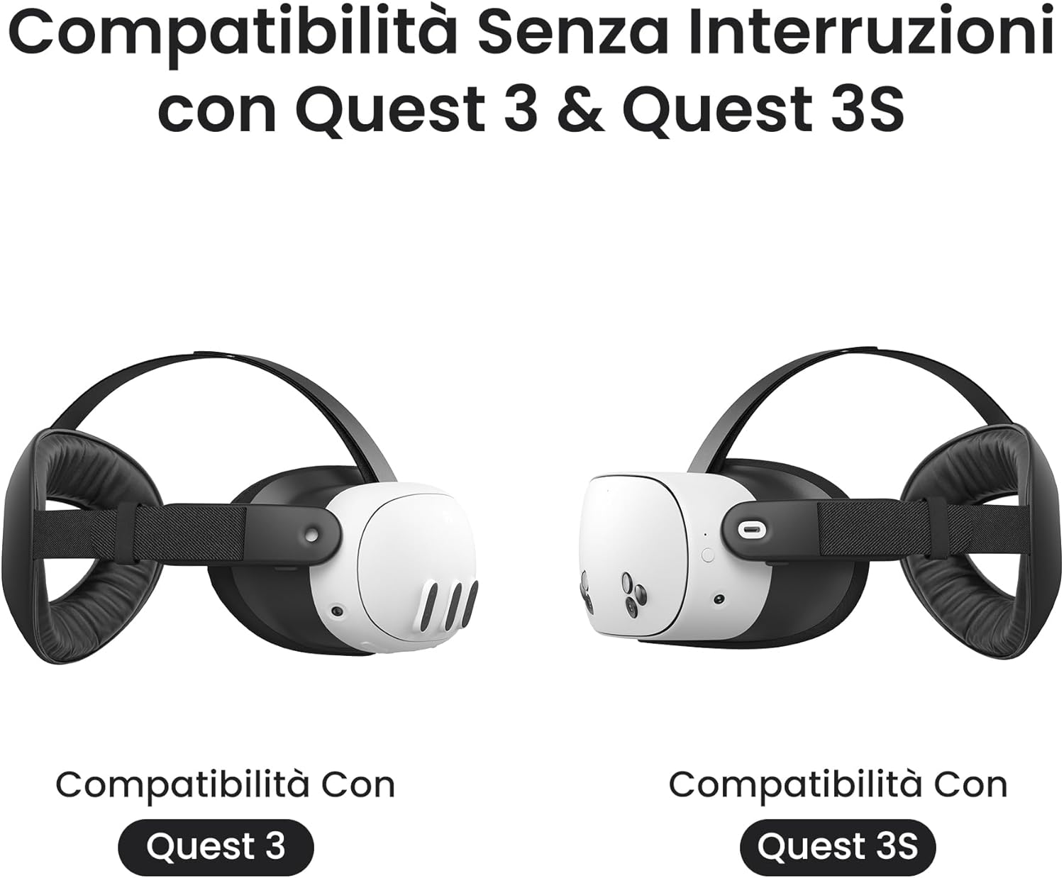 Thumbnail 5 de KIWI design K4 Flex Fascia Testa Comfort per Meta Quest 3/3S (regolabile, senza batteria)