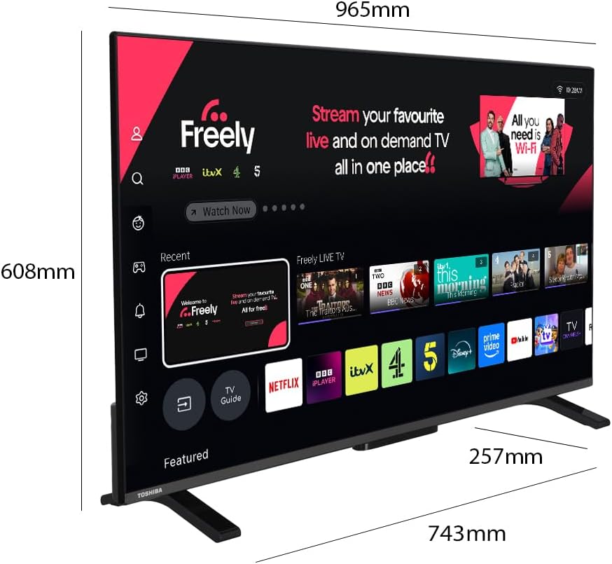 Thumbnail 3 de Toshiba 43" LV2553DB Full HD Smart VIDAA TV with Freely, HDR & Dolby Audio
