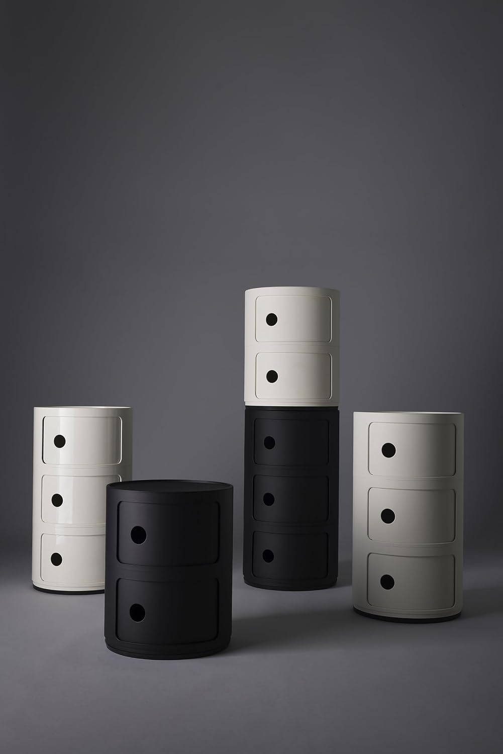 Thumbnail 3 de Kartell Componibili Recycled mobile contenitore 3 elementi bianco mat