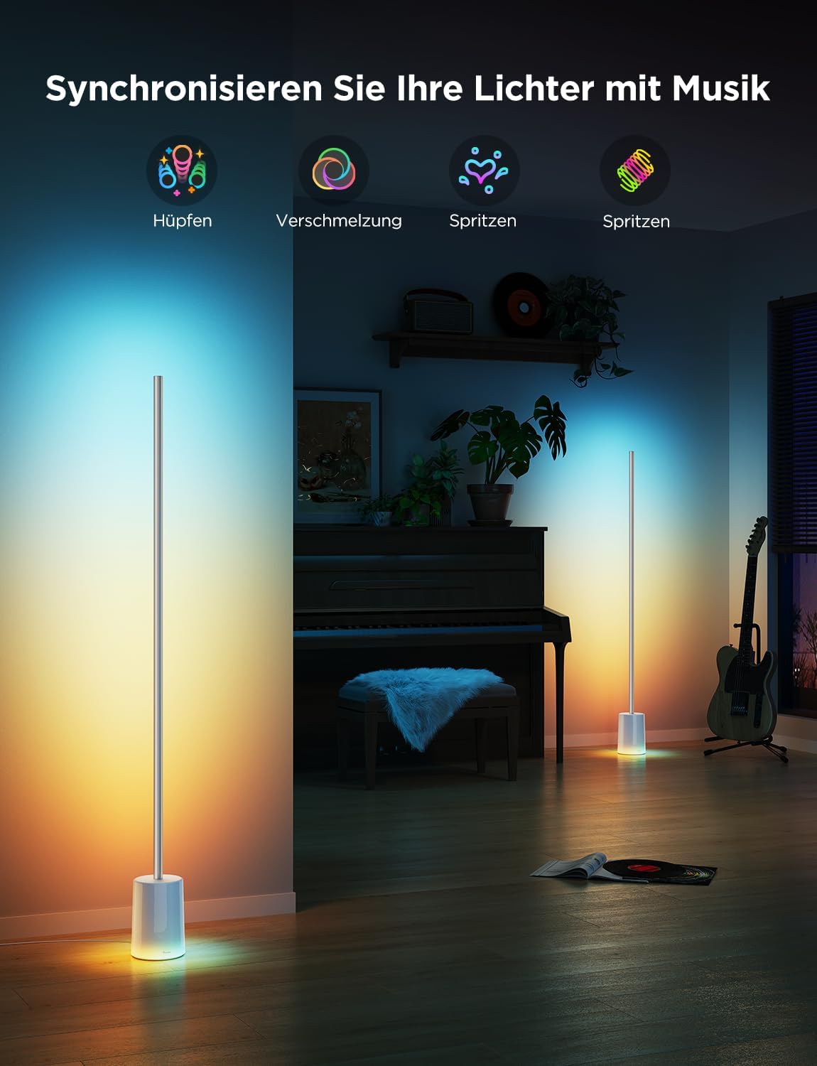 Thumbnail 5 de Govee RGBIC Stehlampe H607C LED‑Lampe mit 64+ Szenen