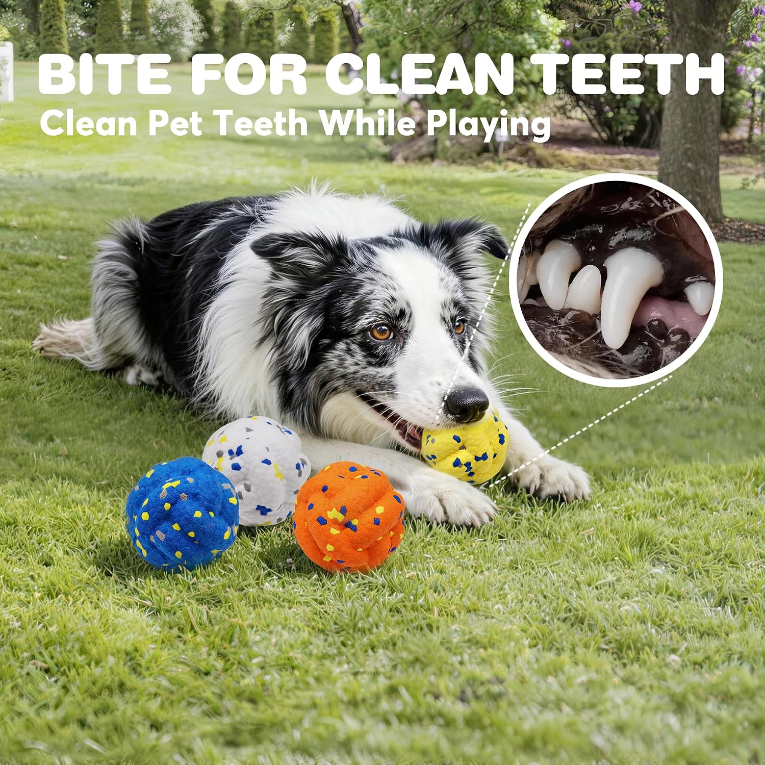Detalle de FOFOS FFAM-06 Dog Ball Set, 2.8-Inch ETPU Floating Fetch Toys