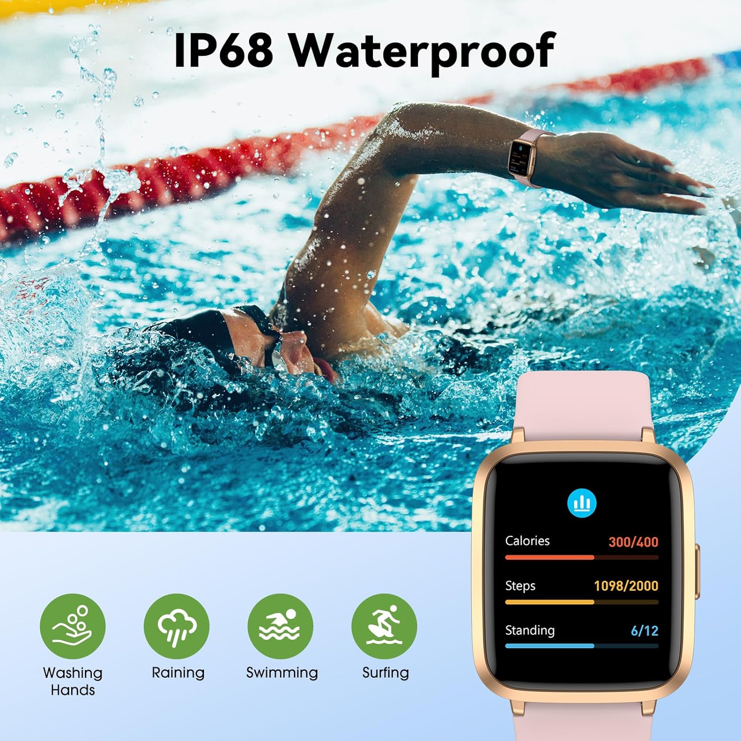 Thumbnail 1 de LIVIKEY Fitness Tracker Watch with Heart Rate Monitor