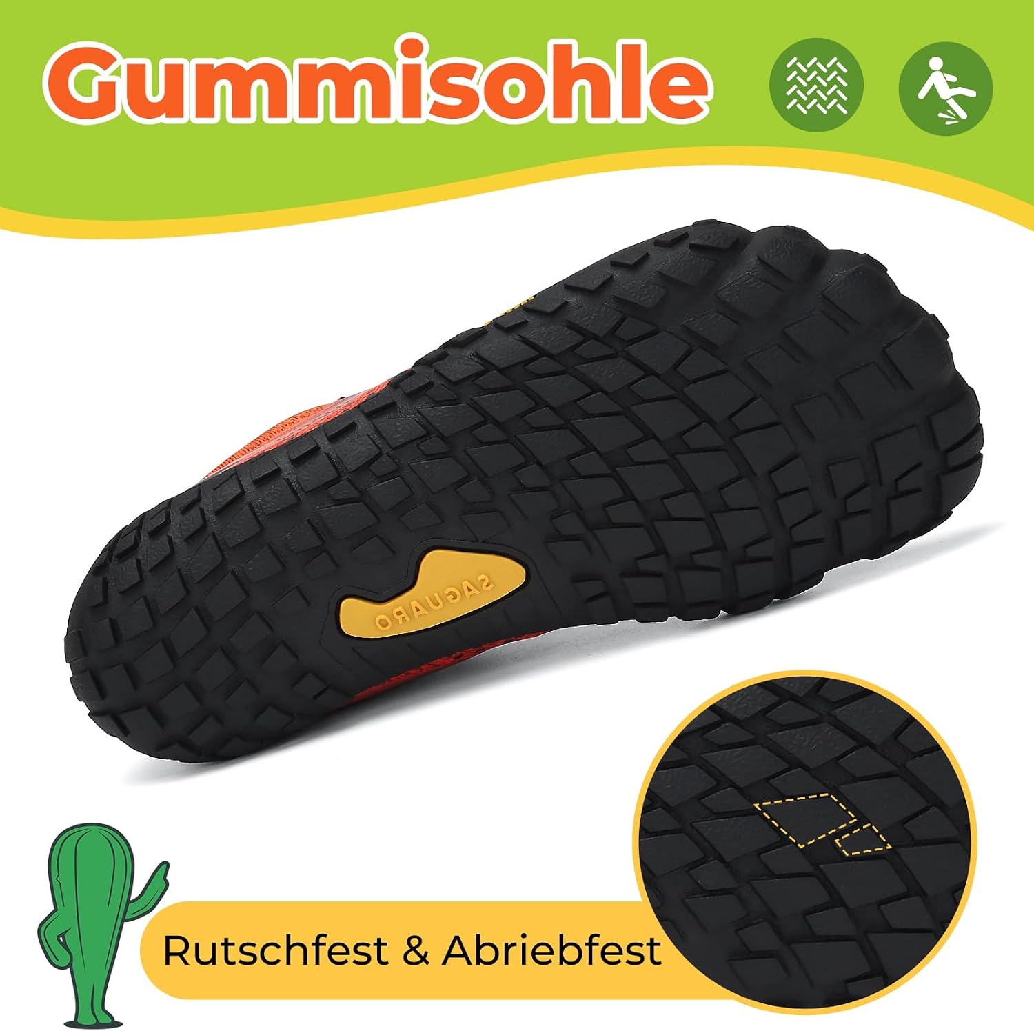 Detalle 1 de SAGUARO Barfußschuhe Kinder 24-36
