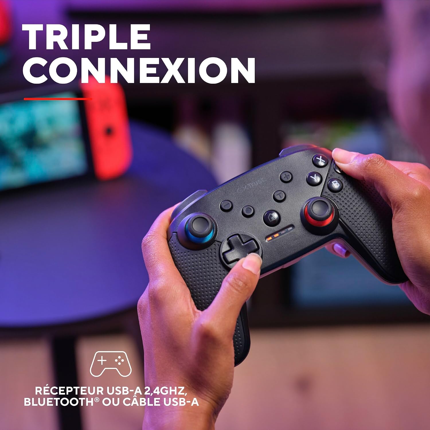 Detalle de GXTrust Muta Manette Switch Sans Fil avec Bluetooth, Noir