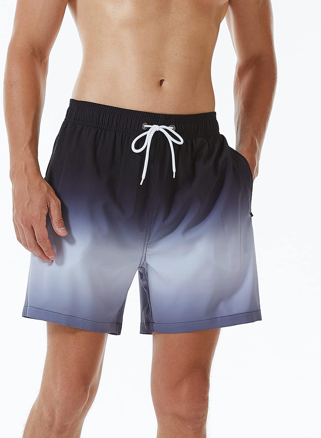 Thumbnail 2 de SILKWORLD Mens 2 in 1 Swim Shorts with Compression Liner and Zipper Pockets