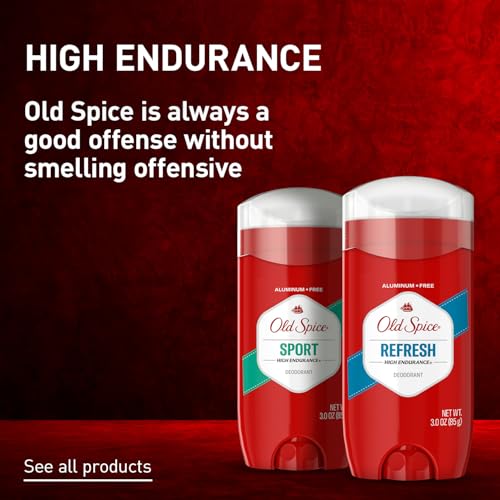 Thumbnail 7 de Old Spice Aluminum Free Deodorant for Men, High Endurance, Sport Scent — 3 x 3.0 oz