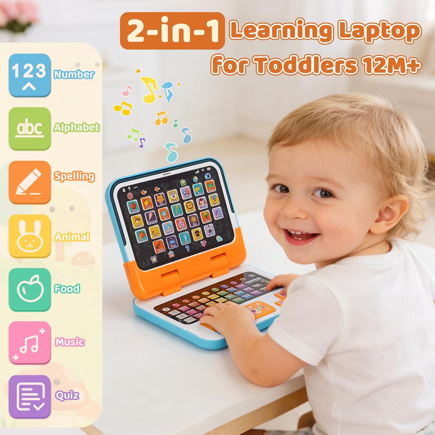 Detalle de Dreamon Kids Laptop 2-in-1 Toy Laptop: A Practical Early-Learning Computer