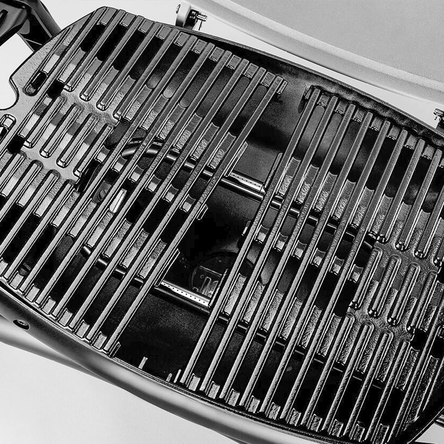 Detalle de 7646 Gusseisen Grillrost für Weber Q300/ Q320/ Q3000/ Q3100/ Q3200 – 2er Pack, 45,2 × 31,75 cm je Rost (63,5 × 45,2 cm Gesamt)