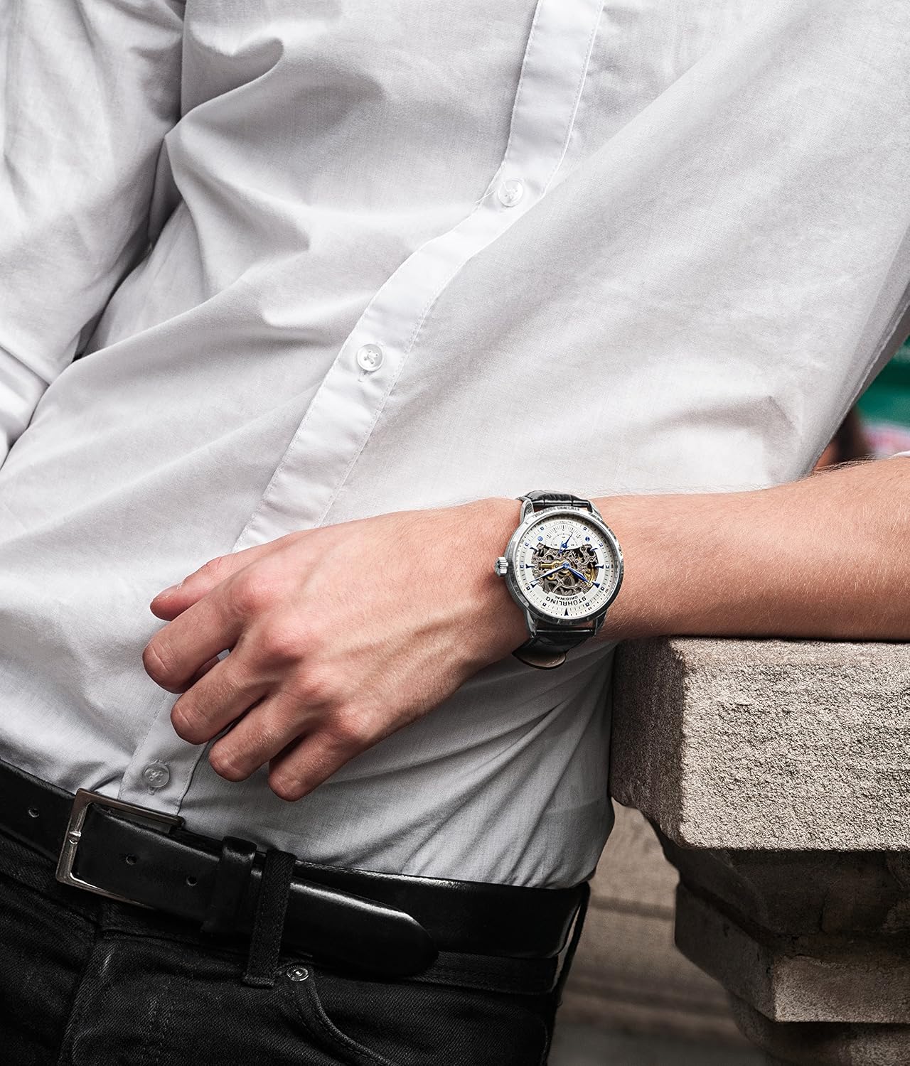 Thumbnail 5 de Stuhrling Original Skeleton Automatic Dress Watch