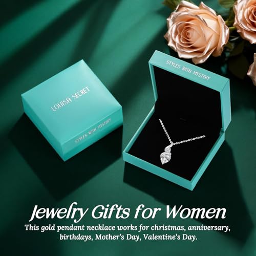 Thumbnail 5 de Louisa Secret Infinity Heart Necklace for Women — 45+5 cm Stainless Steel with Birthstone Pendant