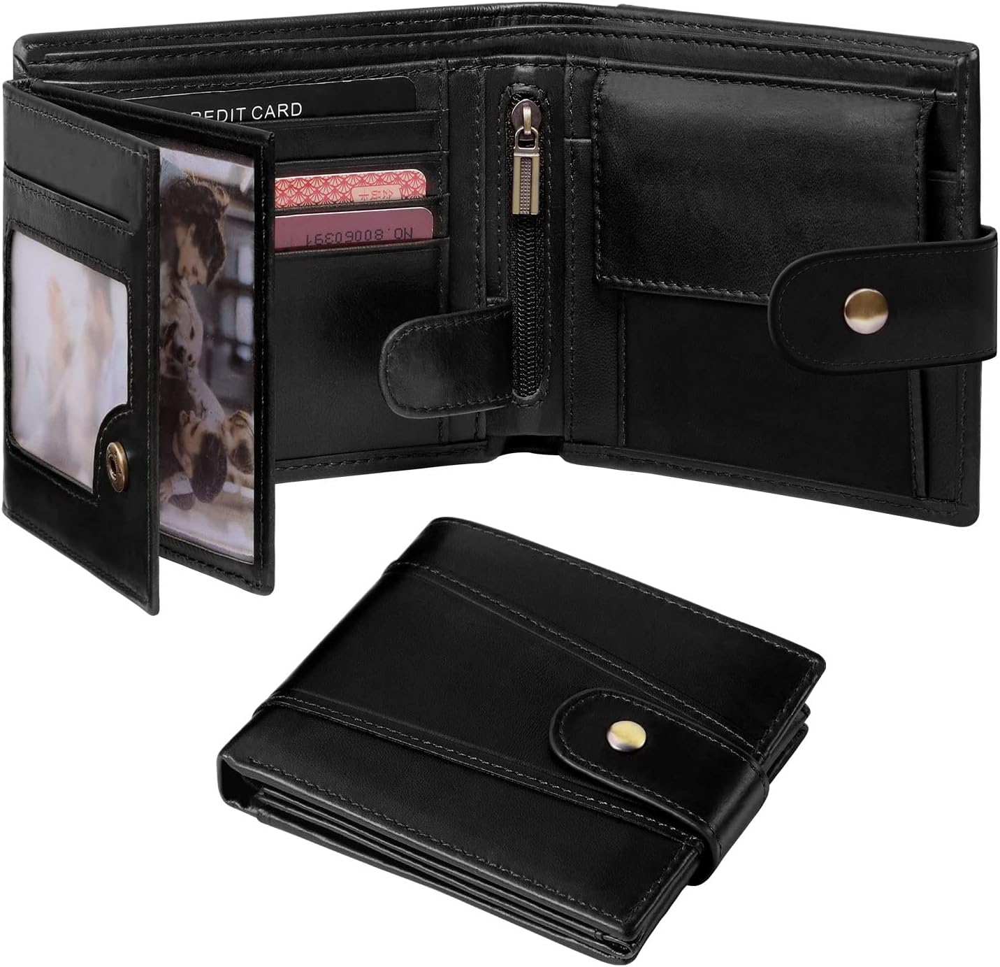 Detalle de GSG SINCE 1998 Men's Cowhide RFID Wallet 17-slot