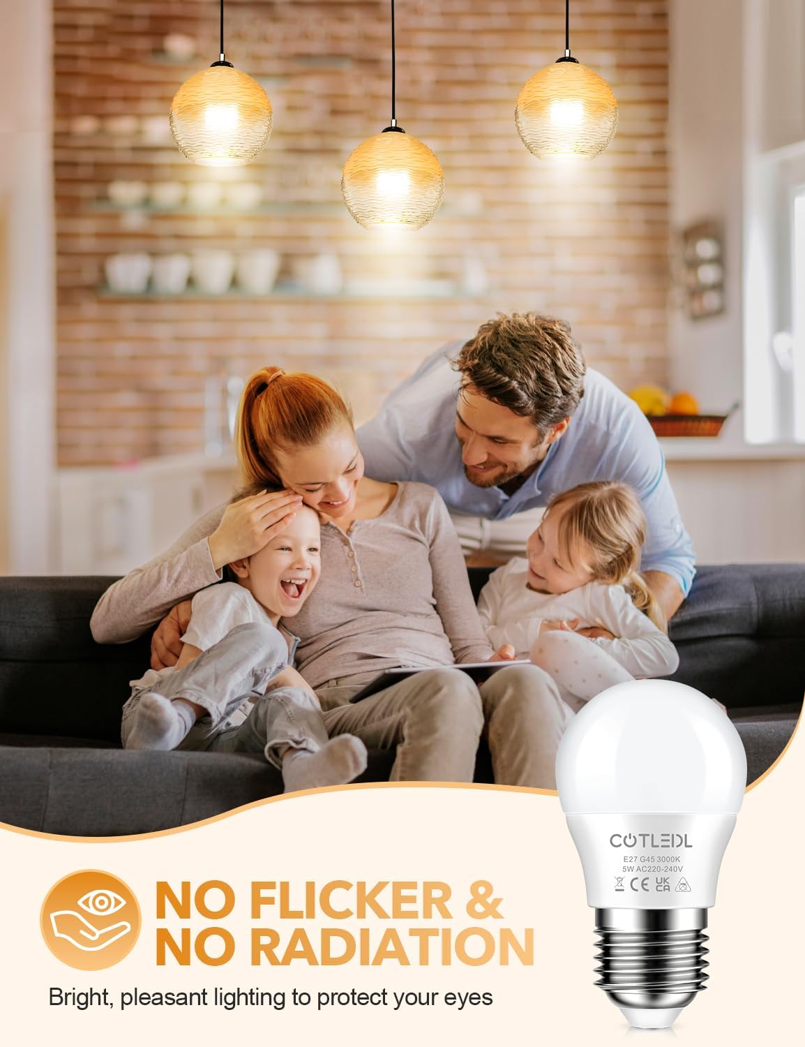 Detalle 2 de COTLEDL E27 5W LED Bulb 3000K 500LM
