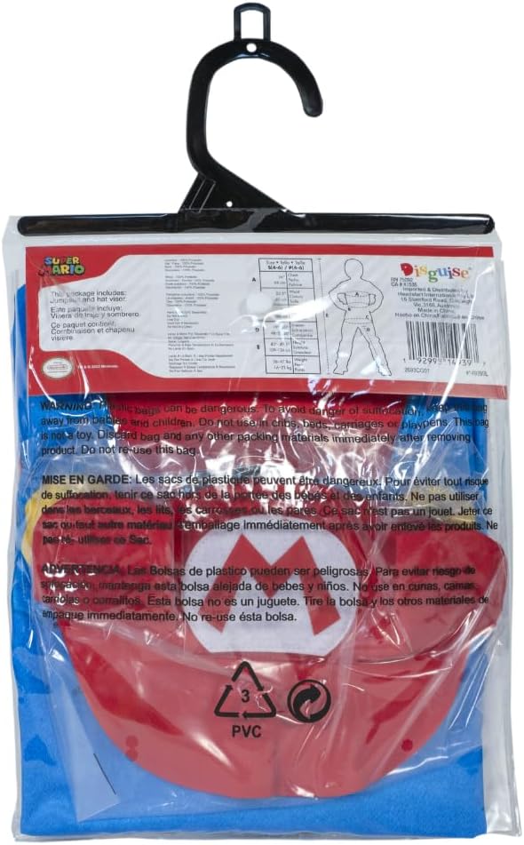 Detalle 2 de Nintendo Déguisement Mario Taille S (4‑6 ans)