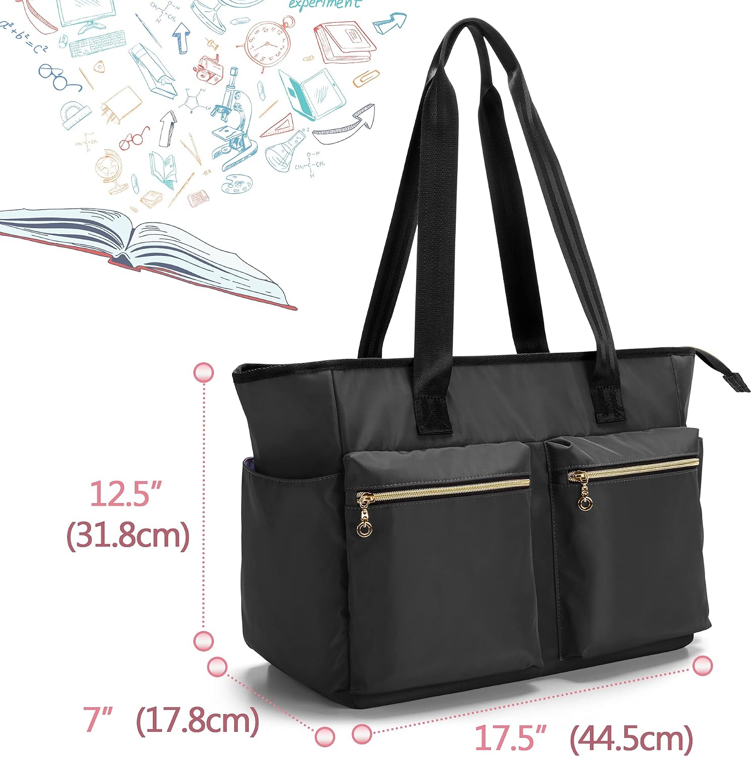 Thumbnail 6 de Damero Portable Teacher Tote Bag 15.6 Inch Laptop Sleeve