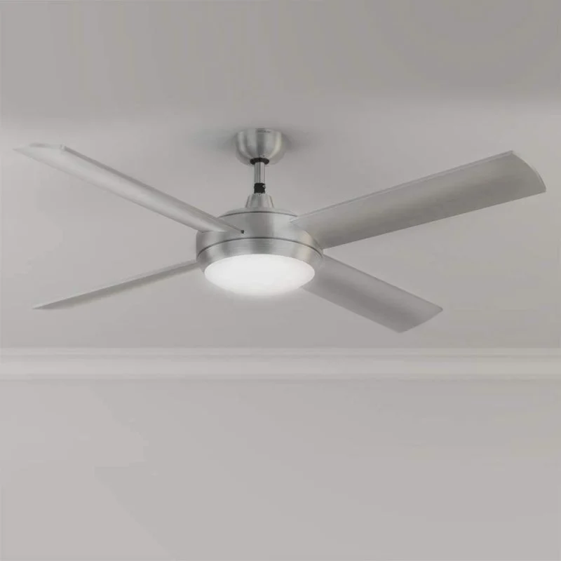 Detalle de Cecotec EnergySilence Aero 570: Ventilador de Techo con Luz LED y Mando, 60 W, Plato Plata